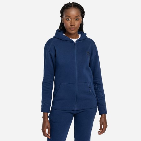 Dámské Bundy Umbro Pro Fleece Elite S Kapucí Jacket Tmavě Blankyt | CZ-76885