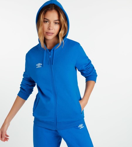 Dámské Mikiny S Kapucí Umbro Club Leisure ZT Hoodie Královská Modrá Bílé | CZ-54999