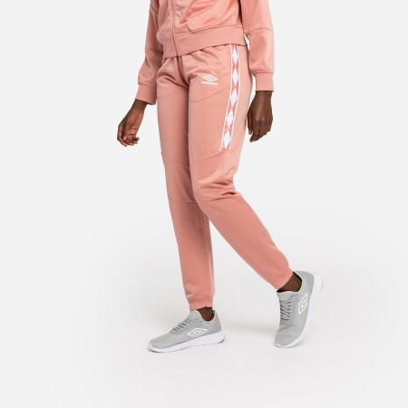Dámské Kalhoty Umbro Diamond Taped Tricot Pant Růžové Bílé | CZ-93217
