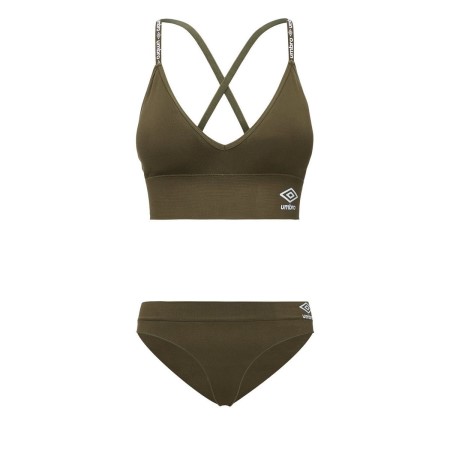 Dámské Spodní Prádlo Umbro Lucy Seamless Bra And Tanga Set Hnědožlutý | CZ-50800