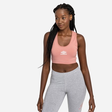 Dámské Sportovní Podprsenky Umbro Diamond Sports Bra Růžové Bílé | CZ-20293