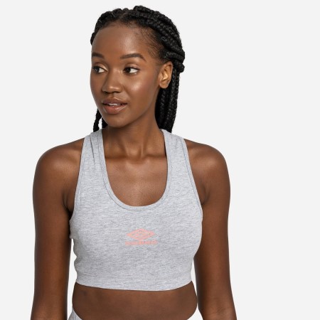 Dámské Sportovní Podprsenky Umbro Diamond Sports Bra Šedé Růžové | CZ-42554