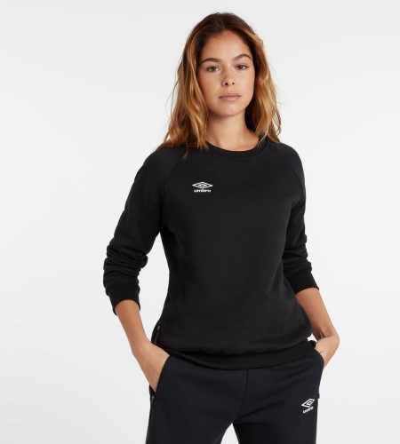 Dámské Svetry Umbro Club Leisure Sweat Černé Bílé | CZ-91683