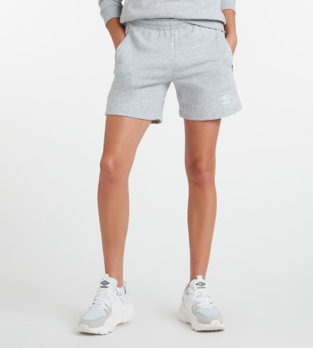 Dámské Šortky Umbro Club Leisure Jog Krátké Šedé Bílé | CZ-58251