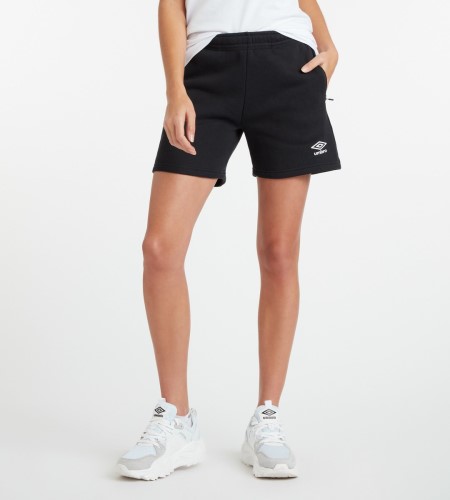 Dámské Šortky Umbro Club Leisure Jog Krátké Černé Bílé | CZ-91592