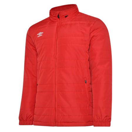 Dětské Bundy Umbro Club Essential Bench Jacket Junior Červené | CZ-05604