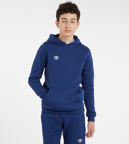 Dětské Mikiny S Kapucí Umbro Club Leisure Hoody Junior Tmavě Blankyt Bílé | CZ-09987
