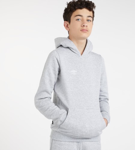 Dětské Mikiny S Kapucí Umbro Club Leisure Hoody Junior Šedé Bílé | CZ-11968