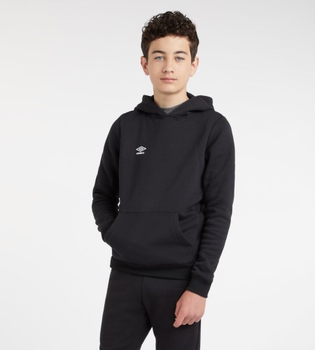 Dětské Mikiny S Kapucí Umbro Club Leisure Hoody Junior Černé Bílé | CZ-14008