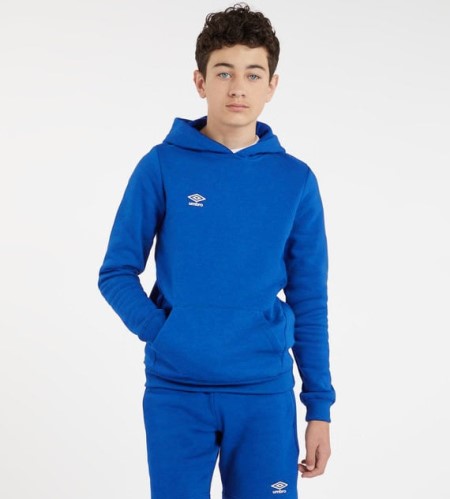 Dětské Mikiny S Kapucí Umbro Club Leisure Hoody Junior Královská Modrá Bílé | CZ-79319