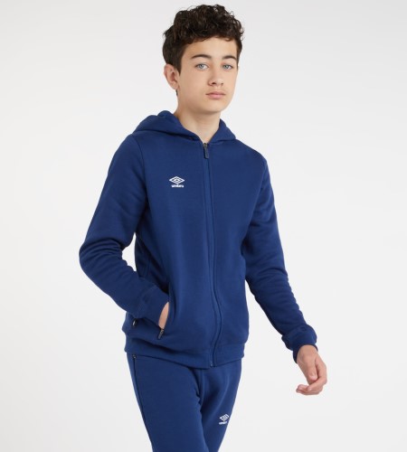 Dětské Mikiny S Kapucí Umbro Club Leisure ZT Hoodie Junior Tmavě Blankyt Bílé | CZ-51531