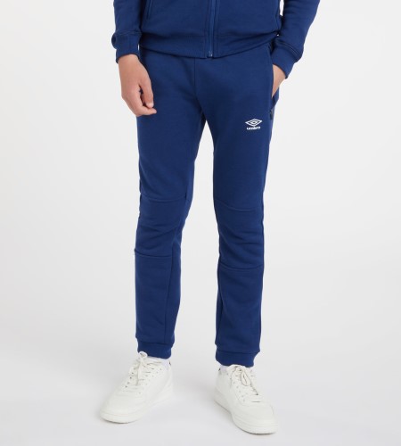 Dětské Kalhoty Umbro Club Leisure Jogpant Junior Tmavě Blankyt Bílé | CZ-14789