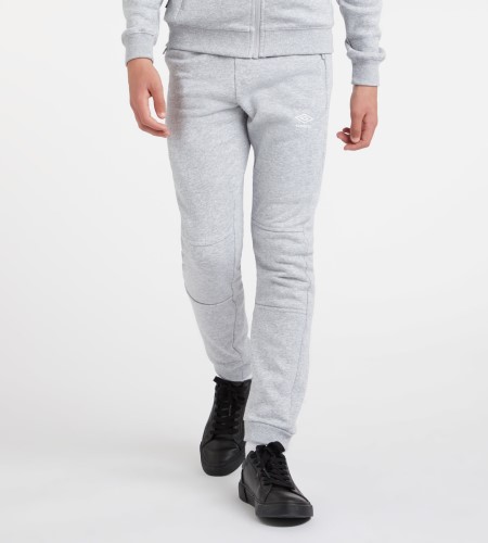 Dětské Kalhoty Umbro Club Leisure Jogpant Junior Šedé Bílé | CZ-26598