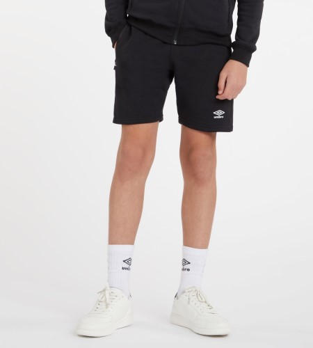 Dětské Šortky Umbro Club Leisure Jog Krátké Junior Černé Bílé | CZ-63647