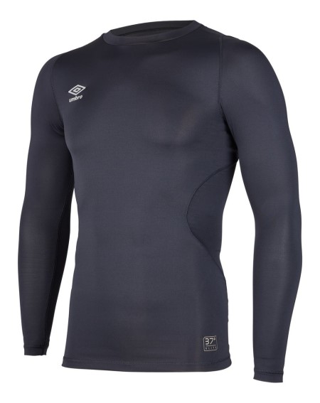 Pánské Baselayers Umbro Core Crew Baselayer LS Černé | CZ-63015