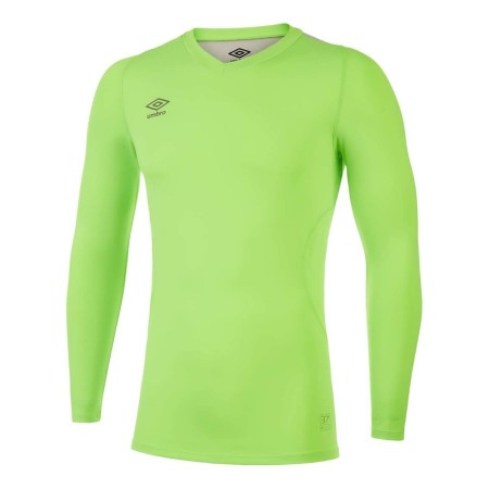 Pánské Baselayers Umbro Elite V Neck Baselayer LS Zelene | CZ-05971