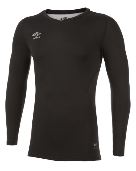 Pánské Baselayers Umbro Elite V Neck Baselayer LS Černé | CZ-09678