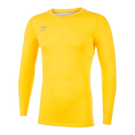 Pánské Baselayers Umbro Elite V Neck Baselayer LS Žluté | CZ-77270