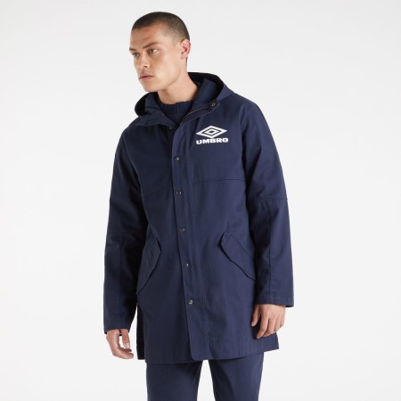 Pánské Bundy Umbro Drill Parka Tmavě Tmavě Blankyt | CZ-68030