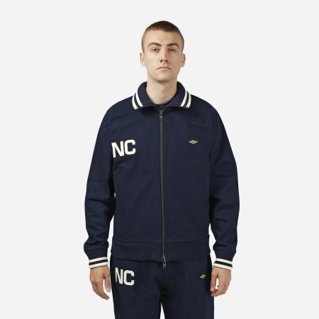 Pánské Bundy Umbro Nigel Cabourn Zip Through Tracktop Tmavě Blankyt | CZ-72237