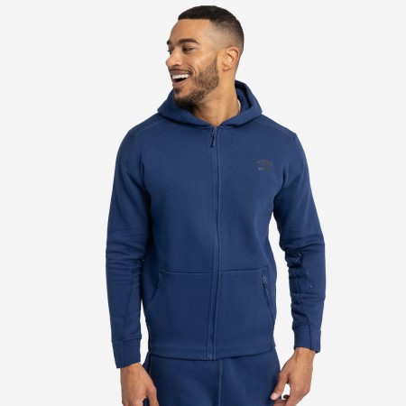Pánské Bundy Umbro Pro Fleece Elite S Kapucí Jacket Tmavě Blankyt | CZ-94130