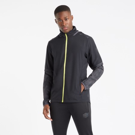 Pánské Bundy Umbro Pro Tréninková Grafická Shower Jacket Černé | CZ-29445