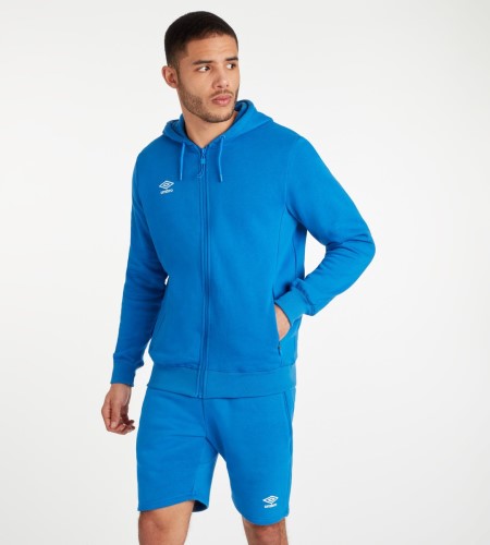 Pánské Mikiny S Kapucí Umbro Club Leisure ZT Hoodie Královská Modrá Bílé | CZ-04339
