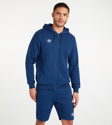 Pánské Mikiny S Kapucí Umbro Club Leisure ZT Hoodie Tmavě Blankyt Bílé | CZ-50241