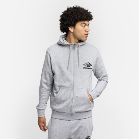 Pánské Mikiny S Kapucí Umbro Diamond ZT Hood Šedé Černé | CZ-30692