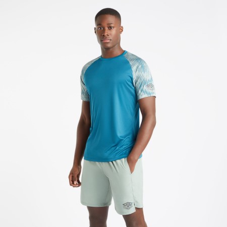 Pánské Dresy Umbro Pro Tréninková Grafická Sleeve Jersey Blankyt Koralove Zelene | CZ-48804