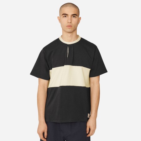 Pánské Dresy Umbro YMC Henley Collar Rugby Jersey Tmavě Blankyt Krém | CZ-56969