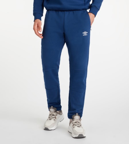 Pánské Kalhoty Umbro Club Leisure Jogpant Tmavě Blankyt Bílé | CZ-45461