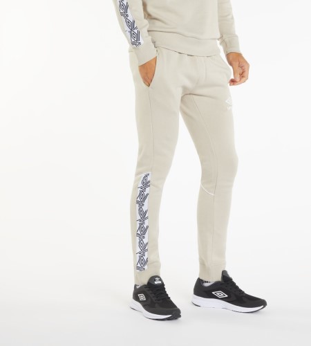 Pánské Kalhoty Umbro Taped Fleece Jogger Stříbrné | CZ-90426