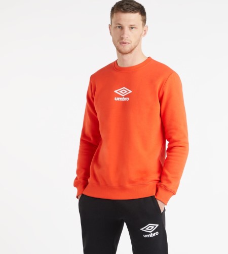 Pánské Mikiny Umbro Active Style Emblem Sweat Oranžové Bílé | CZ-22495
