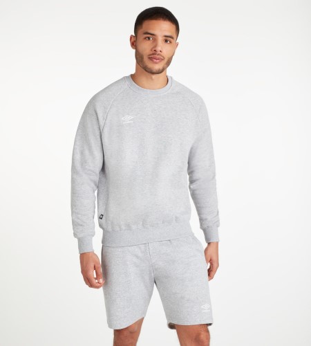 Pánské Mikiny Umbro Club Leisure Sweat Šedé Bílé | CZ-71123