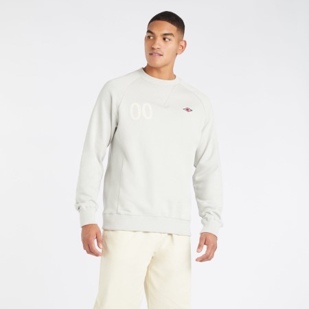 Pánské Mikiny Umbro Crewneck Sweatshirt Bílé | CZ-75208