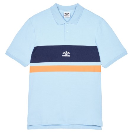 Pánské Polos Umbro Stripe Polo Blankyt Tmavě Blankyt Oranžové | CZ-92597