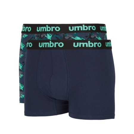 Pánské Spodní Prádlo Umbro Camo Boxers (2 Pack) Tyrkysové Tmavě Tmavě Blankyt | CZ-38321