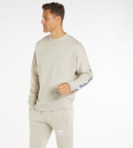 Pánské Svetry Umbro Taped Drop Shoulder Sweat Stříbrné | CZ-42859