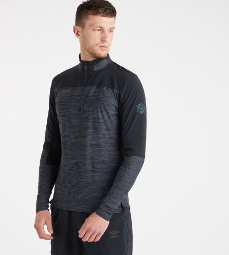 Pánské Topy Umbro Pro Tréninková Elite Tréninková Half Zip Černé | CZ-59020