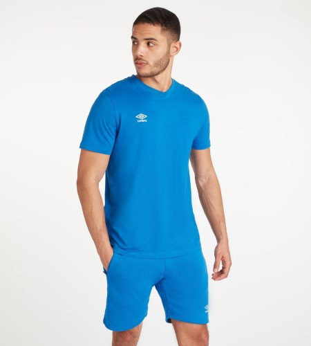 Pánské Tričko Umbro Club Leisure Crew Tee Královská Modrá Bílé | CZ-29711