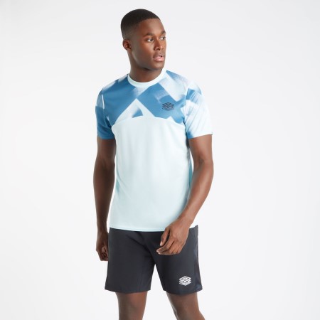 Pánské Tričko Umbro Pro Tréninková Gym Tee Blankyt Bílé | CZ-04315