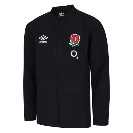 Fotbalové Bundy Umbro England Rugby 22/23 Anthem Jacket Junior Černé | CZ-81994
