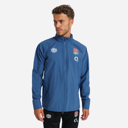 Fotbalové Bundy Umbro England Rugby 22/23 Rain Jacket Blankyt | CZ-37449