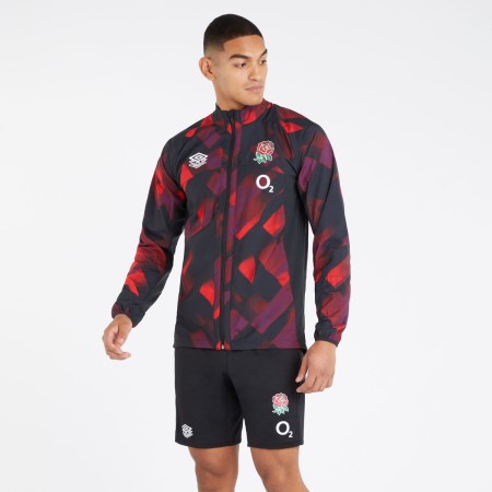 Fotbalové Bundy Umbro England Rugby 22/23 Tréninková Jacket Červené Tmavě Fialové Černé | CZ-77781
