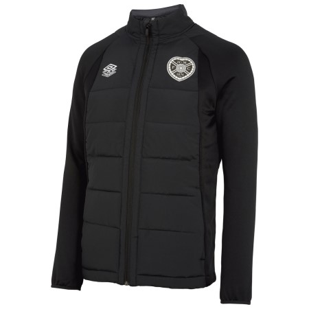 Fotbalové Bundy Umbro Heart Of Midlothian F.c. 22/23 Thermal Jacket Černé | CZ-04159
