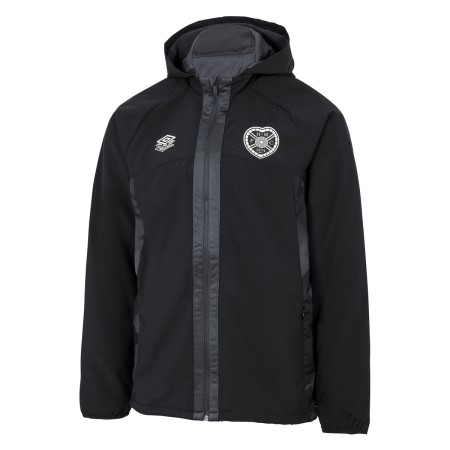 Fotbalové Bundy Umbro Heart Of Midlothian F.c. 22/23 Shower Jacket Junior Černé | CZ-72544
