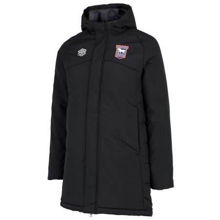 Fotbalové Bundy Umbro Ipswich Town 22/23 Polstrovaný Jacket Junior Černé | CZ-98430