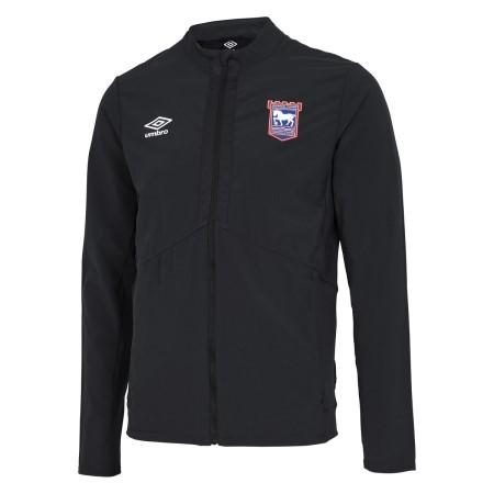 Fotbalové Bundy Umbro Ipswich Town 22/23 Presentation Jacket Černé | CZ-40921
