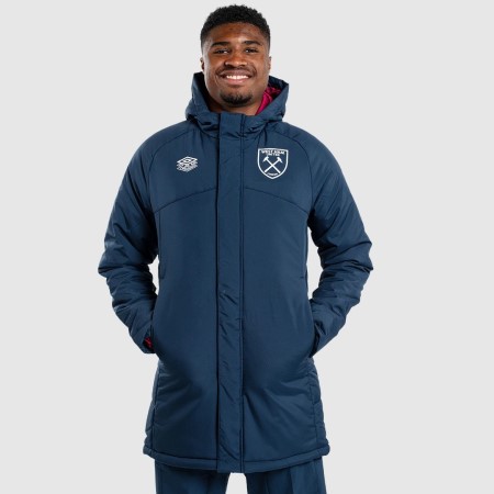 Fotbalové Bundy Umbro West Ham Utd 22/23 Polstrovaný Jacket Tmavě Tmavě Blankyt Červené | CZ-39477